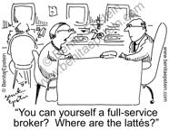 funny business cartoon full service latte cliet customer 1494